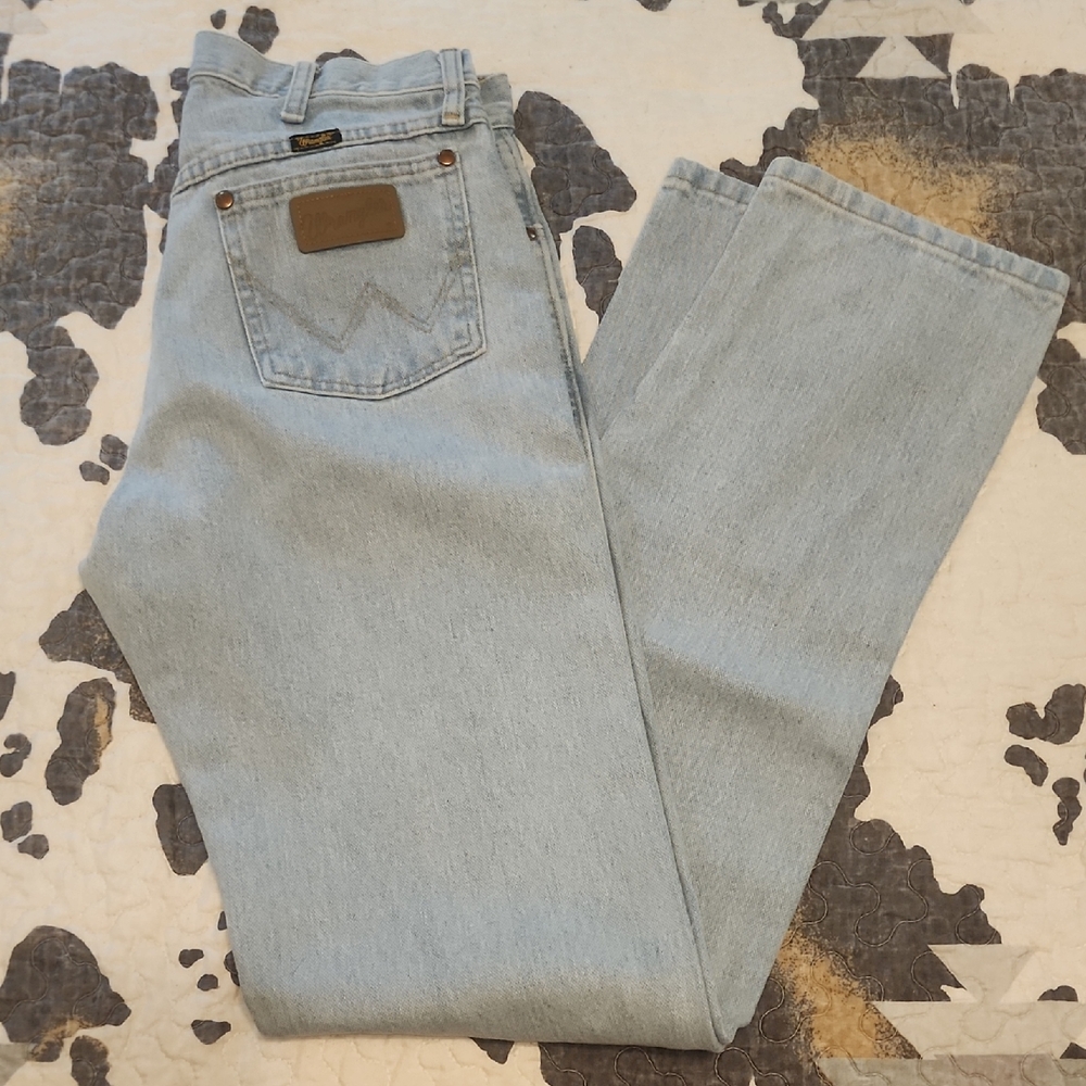 Wrangler Blue Bootcut Jeans Classic Denim Style
